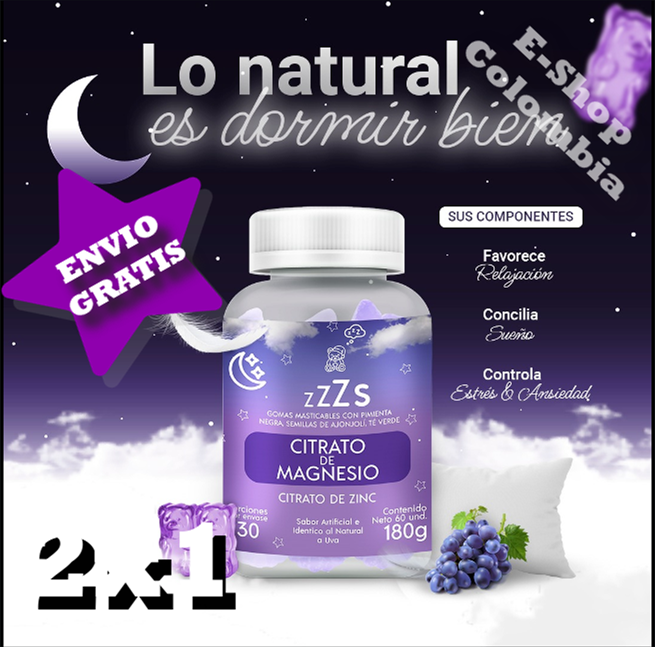 Gomitas para dormir de citrato de magnesio