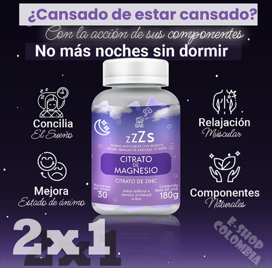 Gomitas para dormir de citrato de magnesio
